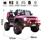Auto Batería Jeep Eléctrico Infantil 12V Control Blaze Rosa  - Miniatura 3