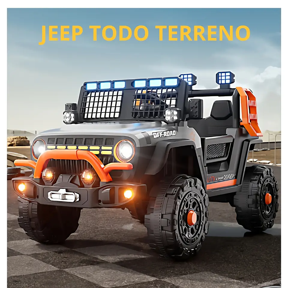 Auto Batería Jeep Eléctrico Infantil 12V Control Blaze Gris  5