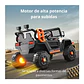 Auto Batería Jeep Eléctrico Infantil 12V Control Blaze Gris  - Miniatura 6