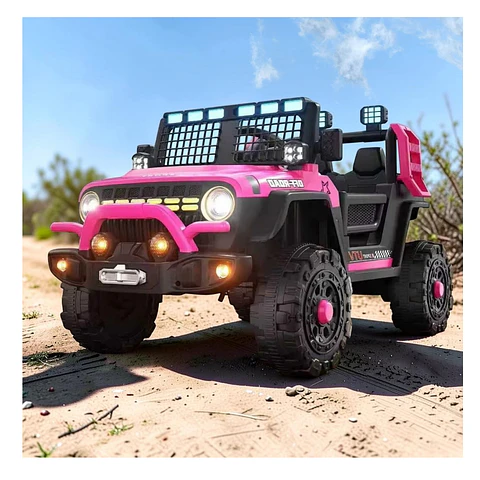 Auto Batería Jeep Eléctrico Infantil 12V Control Blaze Rosa 