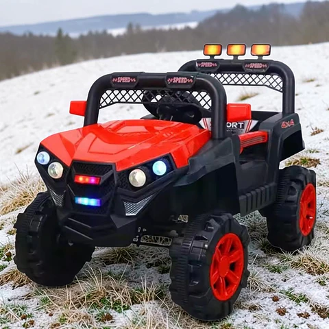 Auto Batería Jeep Eléctrico Infantil 12V Control Trail Rojo 