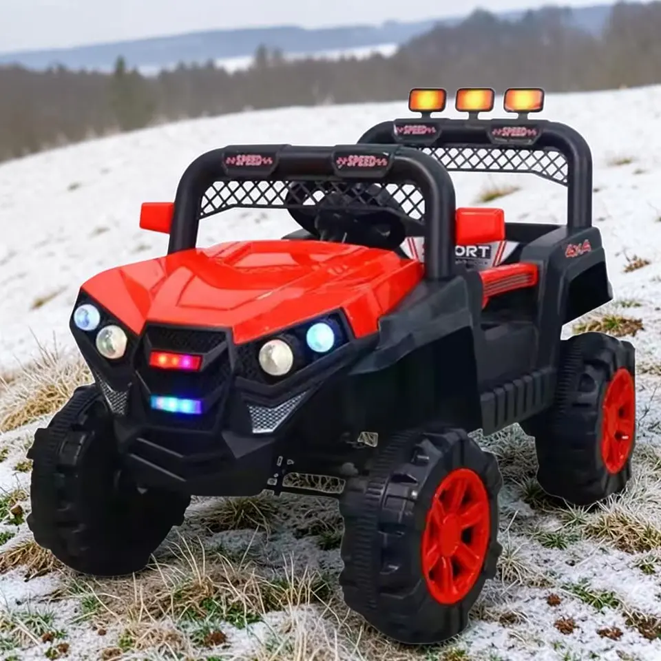 Auto Batería Jeep Eléctrico Infantil 12V Control Trail Rojo  1