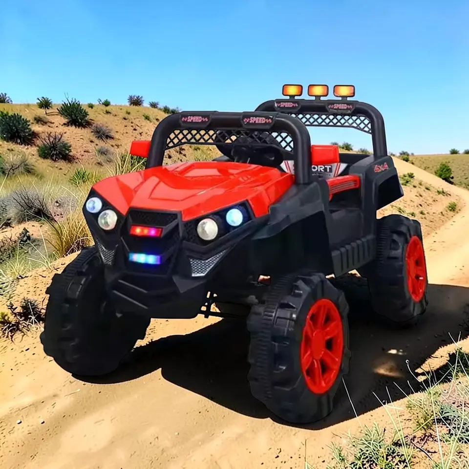 Auto Batería Jeep Eléctrico Infantil 12V Control Trail Rojo  5