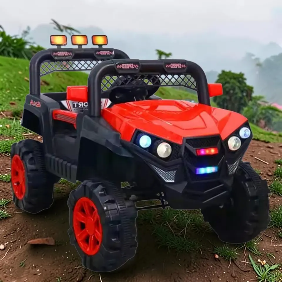 Auto Batería Jeep Eléctrico Infantil 12V Control Trail Rojo  8