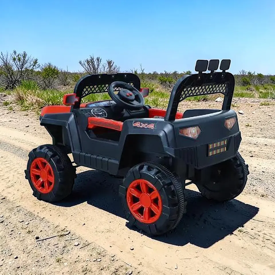 Auto Batería Jeep Eléctrico Infantil 12V Control Trail Rojo  4