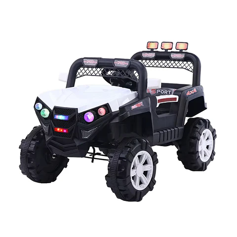 Auto Batería Jeep Eléctrico Infantil 12V Control Trail Blanco 