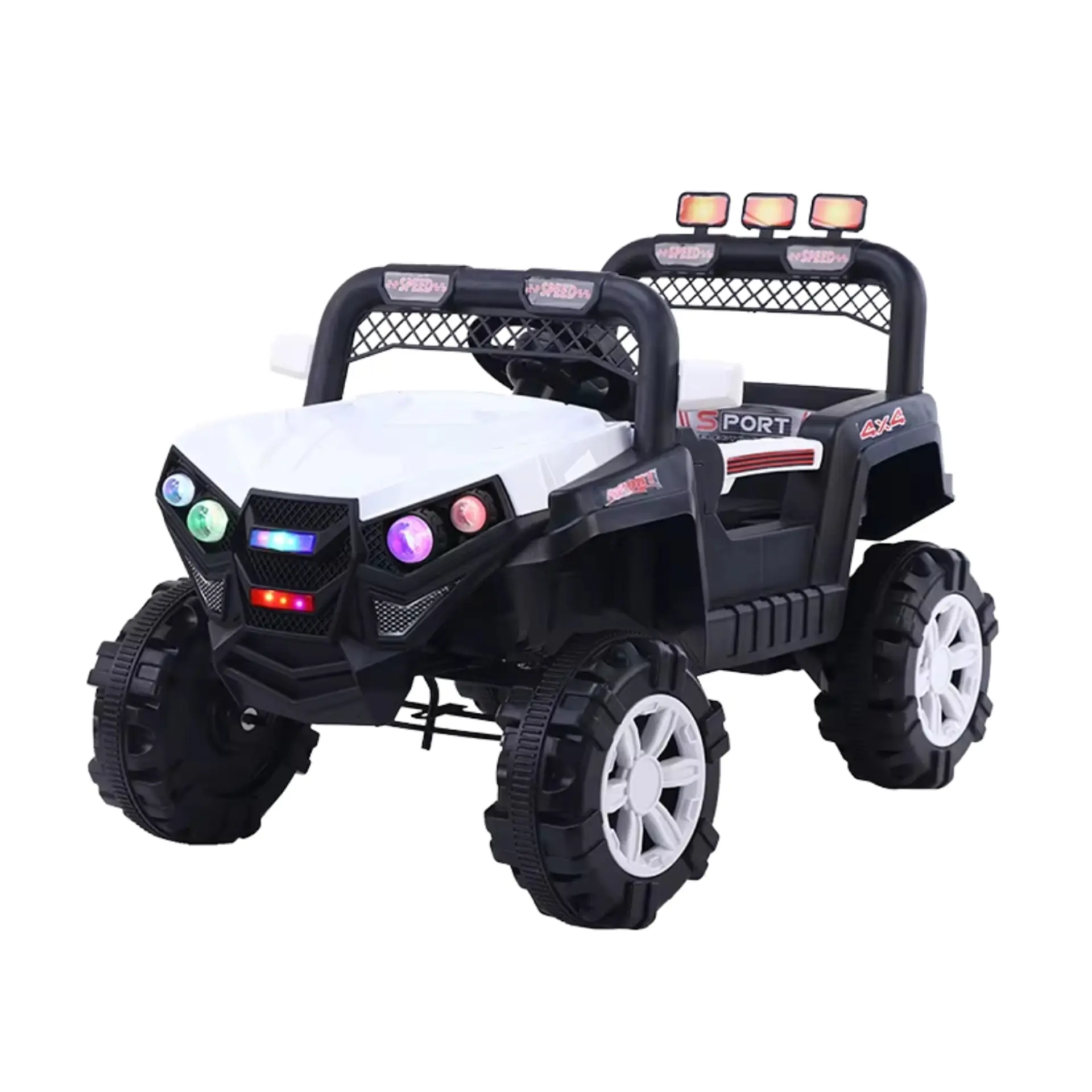 Auto Batería Jeep Eléctrico Infantil 12V Control Trail Blanco  2