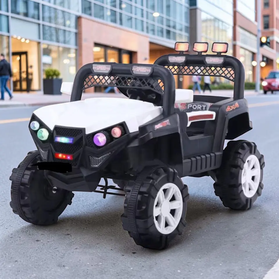 Auto Batería Jeep Eléctrico Infantil 12V Control Trail Blanco  7