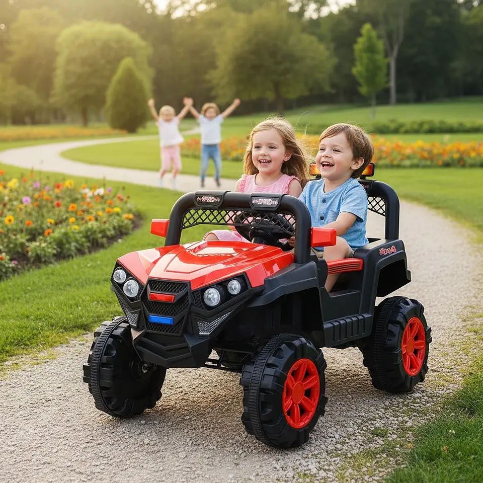 Auto Batería Jeep Eléctrico Infantil 12V Control Trail Rojo  3