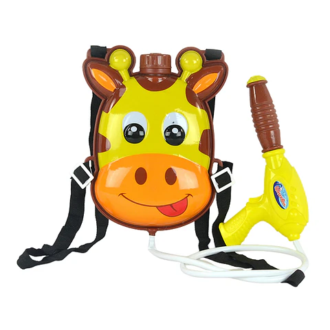 Pistola Agua Con Mochila Jirafa