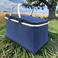Bolso Termico Plegable Azul Cooler Canasta Picnic - Miniatura 4