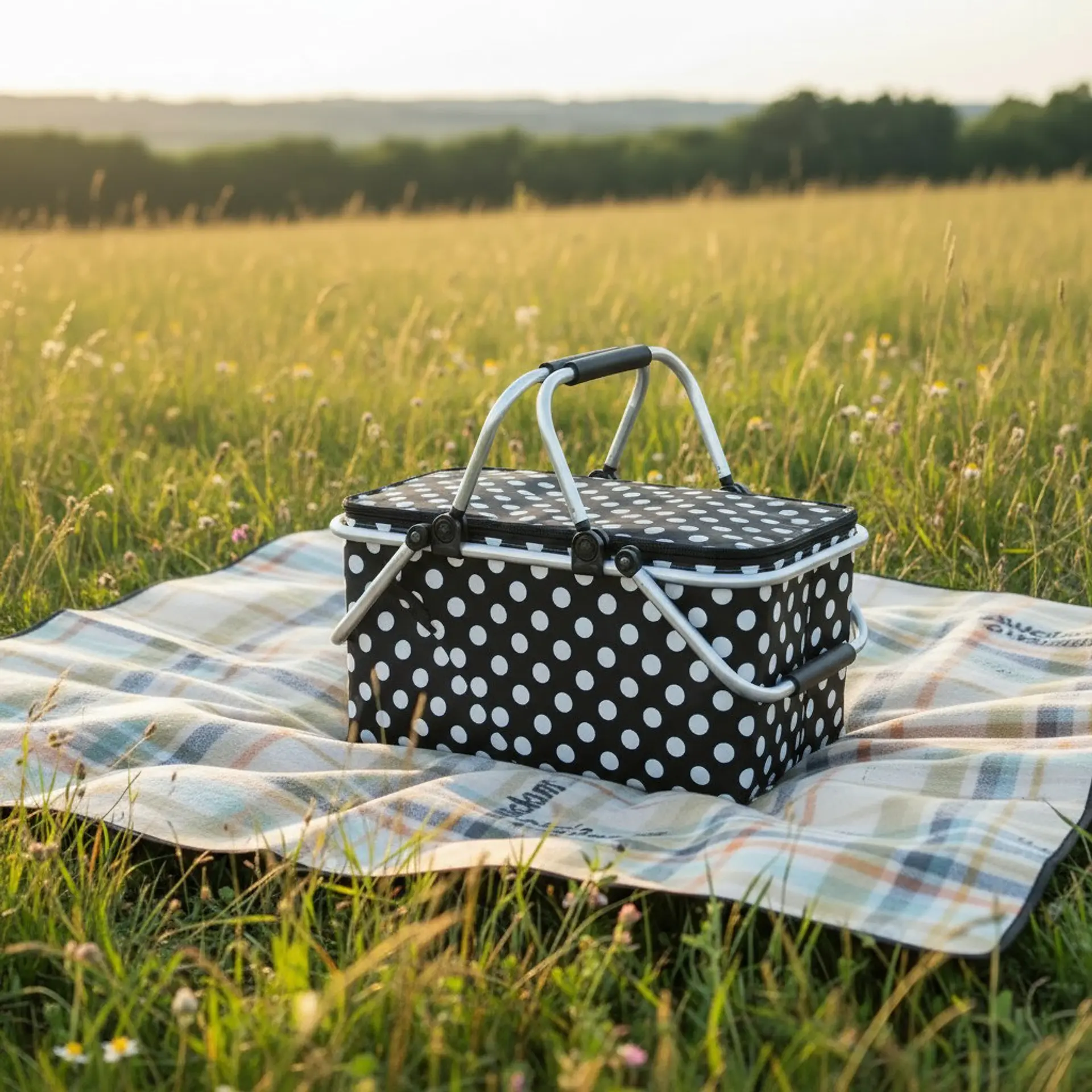 Bolso Termico Plegable  Puntos Cooler Canasta Picnic 8