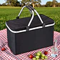 Bolso Termico Plegable Negro Cooler Canasta Picnic - Miniatura 1