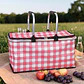 Bolso Termico Plegable Cuadros Rojos Cooler Canasta Picnic - Miniatura 8