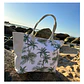 Bolso Playa Lona Algodon Palmeras Con Cierre Fuelle Grande - Miniatura 2