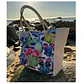 Bolso Playa Lona Algodon Coral Con Cierre Fuelle Grande - Miniatura 5