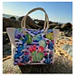 Bolso Playa Lona Algodon Coral Con Cierre Fuelle Grande - Miniatura 6