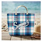 Bolso Playa Lona Algodon Summer Con Cierre Fuelle Grande - Miniatura 1