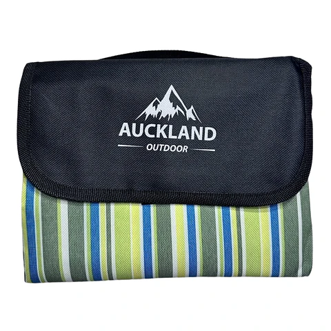 Manta de Picnic Impermeable 150 x 180 Rayas Verde