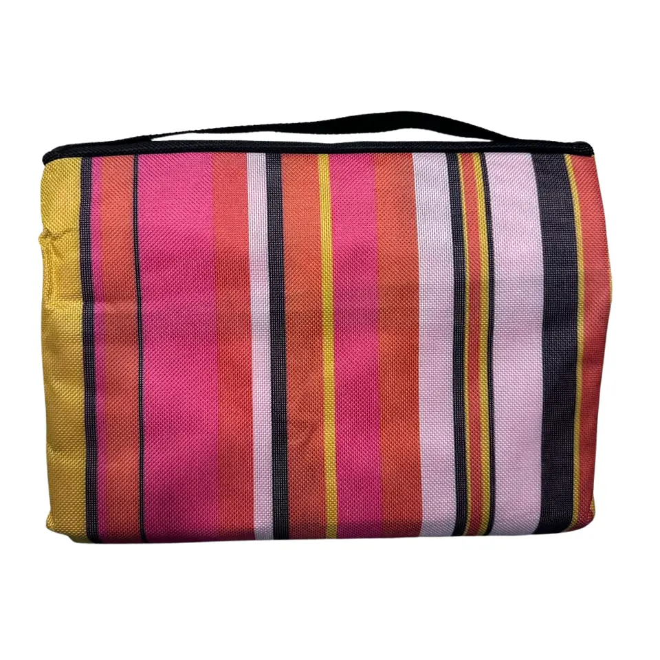 Manta de Picnic Impermeable 150 x 180 Rayas Fucsia 3
