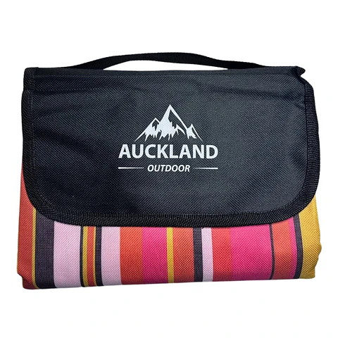 Manta de Picnic Impermeable 150 x 180 Rayas Fucsia