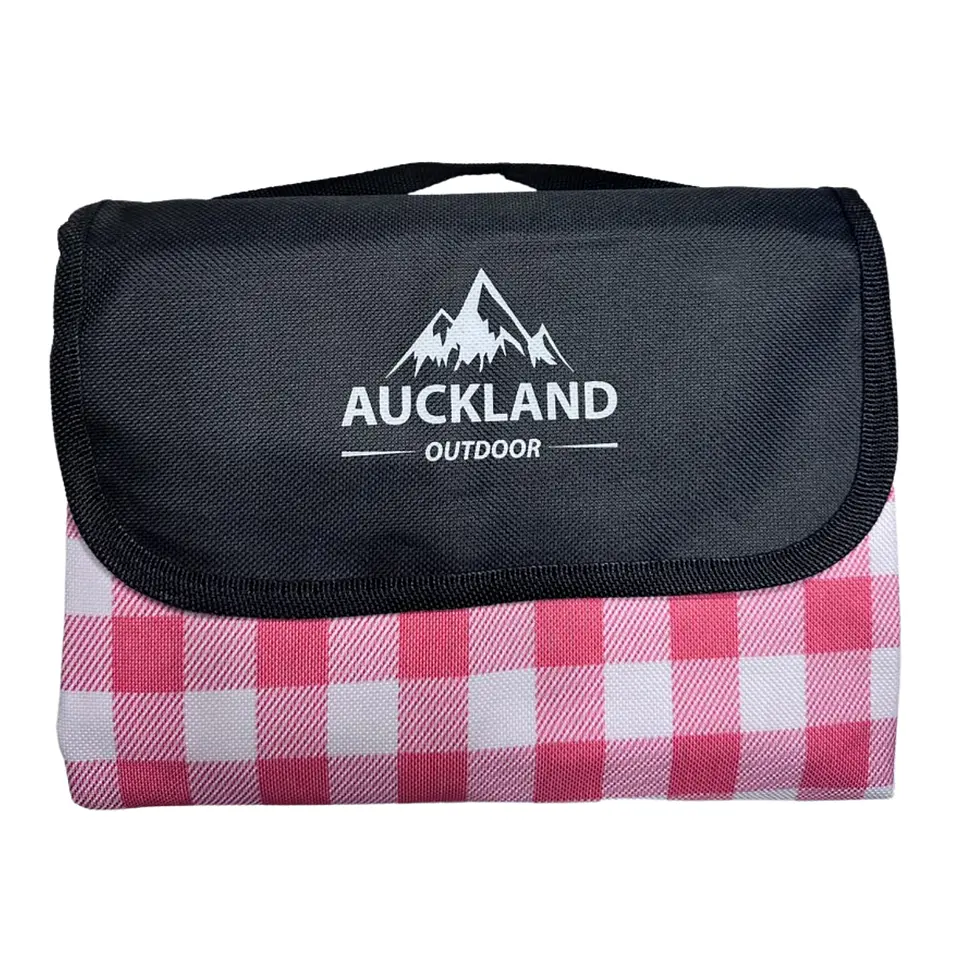 Manta de Picnic Impermeable 150 x 180 Cuadros Rojos 1
