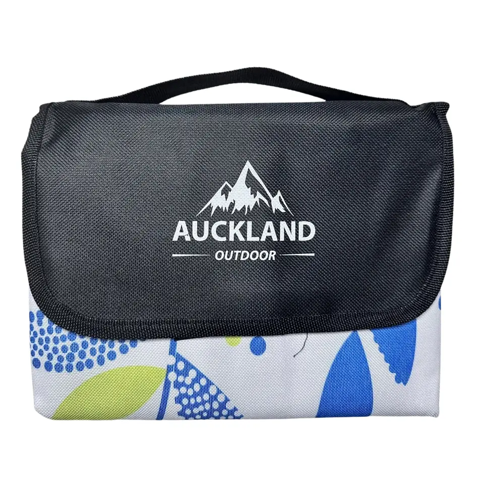 Manta de Picnic Impermeable 150 x 180 Hojas Azules 1