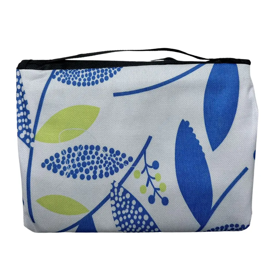 Manta de Picnic Impermeable 150 x 180 Hojas Azules 3
