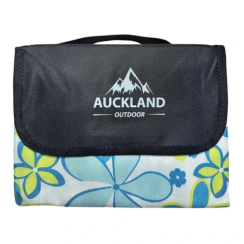 Manta de Picnic Impermeable 150 x 180 Flores Azules