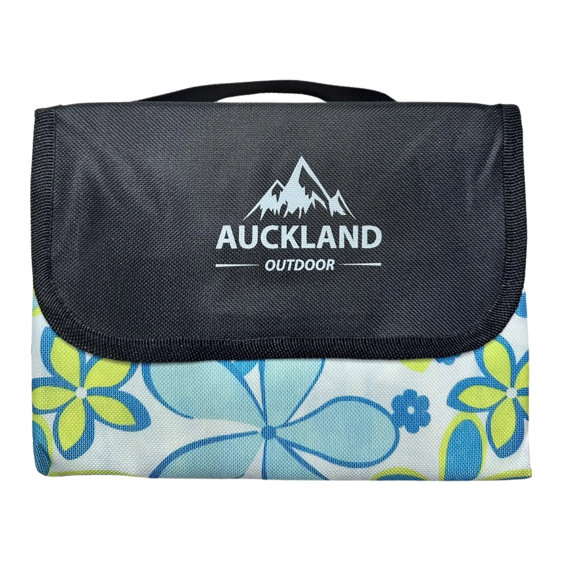 Manta de Picnic Impermeable 150 x 180 Flores Azules 1