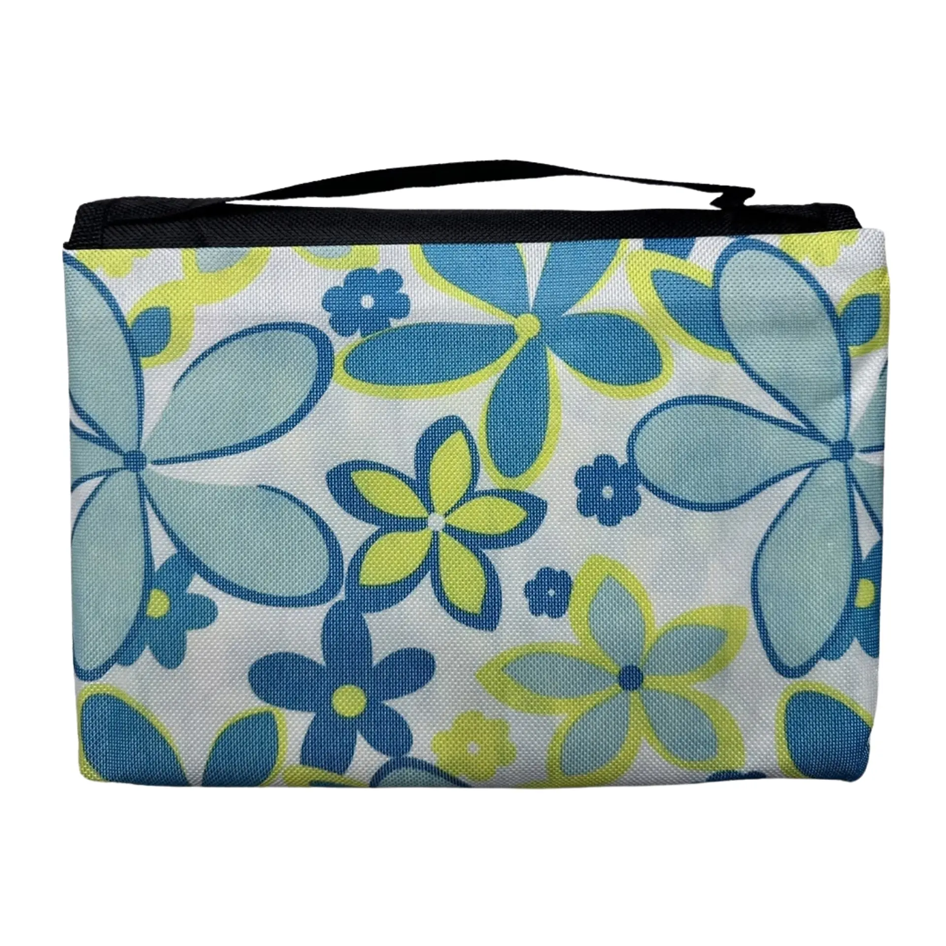 Manta de Picnic Impermeable 150 x 180 Flores Azules 3