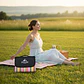 Manta Picnic Impermeable Linea Rosa 150 x 180 cm - Miniatura 2