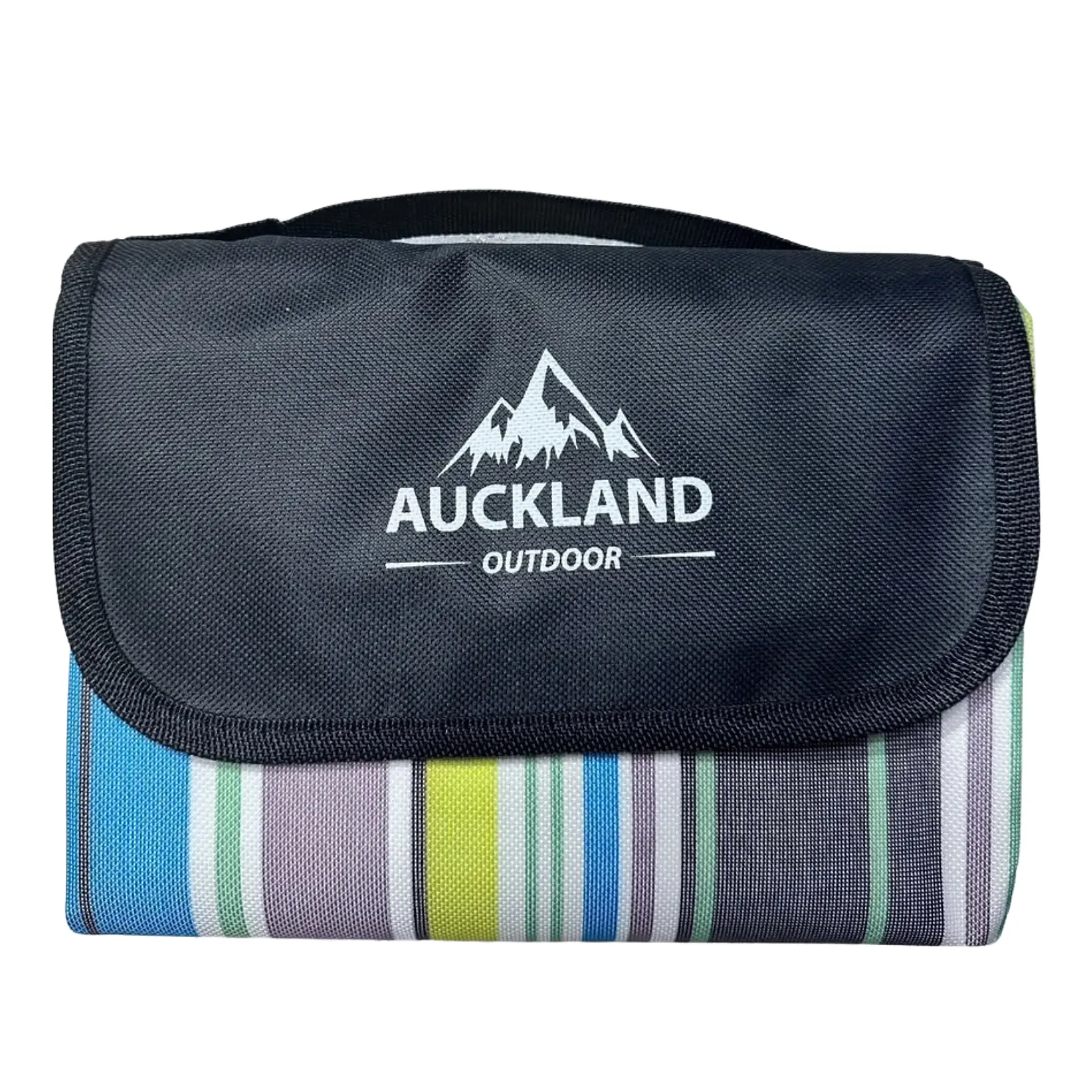 Manta De Picnic Impermeable 150 X 180 Rayas Azules 1