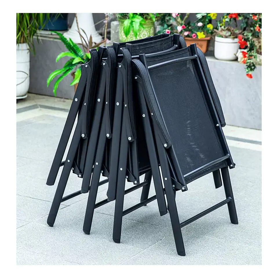 Set 12 Sillas Plegables Terraza Apoyabrazos  Jardin Exterior 3