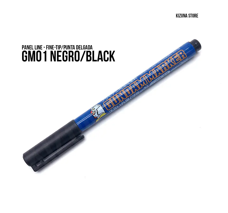 GM01 - Gundam Marker Panel Line Fine Tip - Punta Fina Negro - Black 1