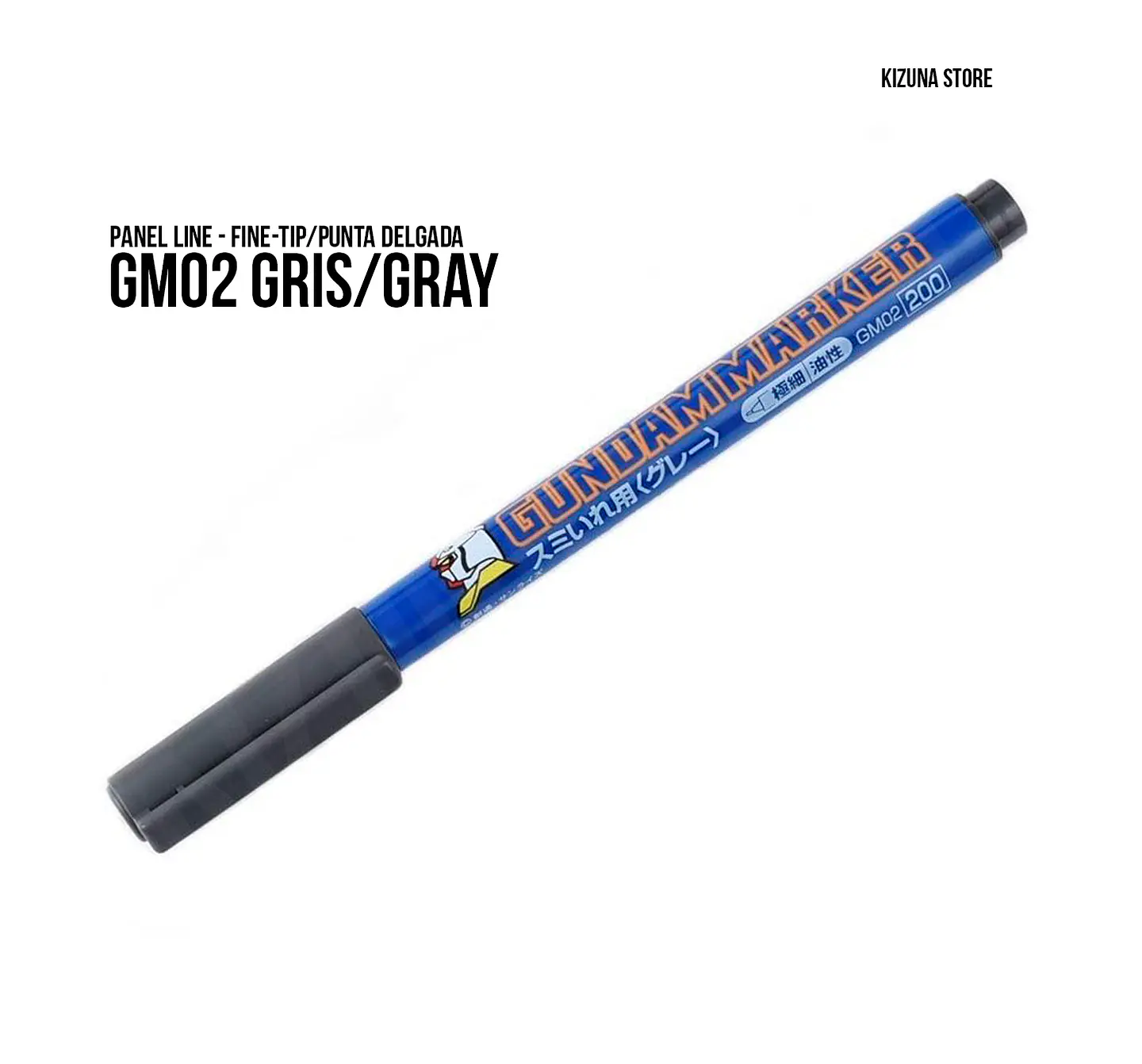 GM02 - Gundam Marker Panel Line Fine Tip - Punta Fina Gris - Gray 1