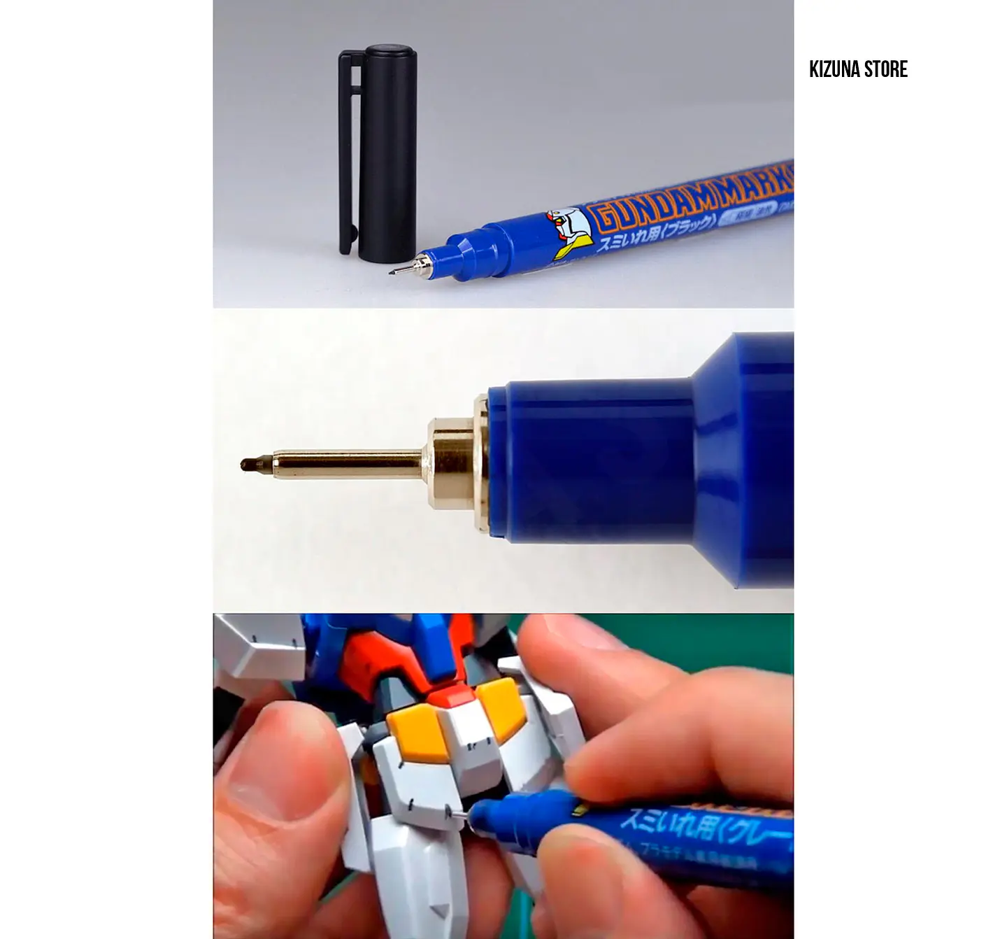 GM03 - Gundam Marker Panel Line Fine Tip - Punta Fina Marrón - Brown 3