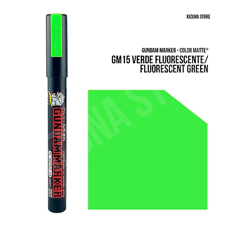 GM15 - Gundam Marker Verde Fluorescente - Fluorescent Green