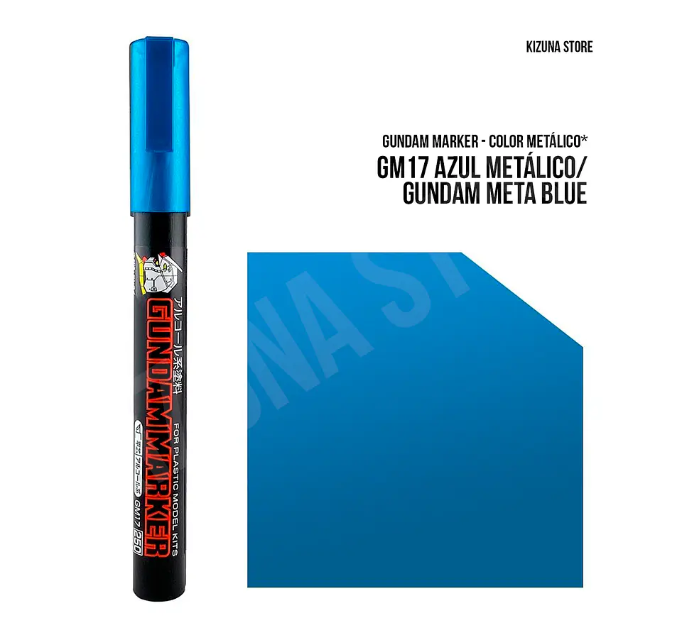 GM17 - Gundam Marker Azul Metálico - Gundam Meta Blue 1