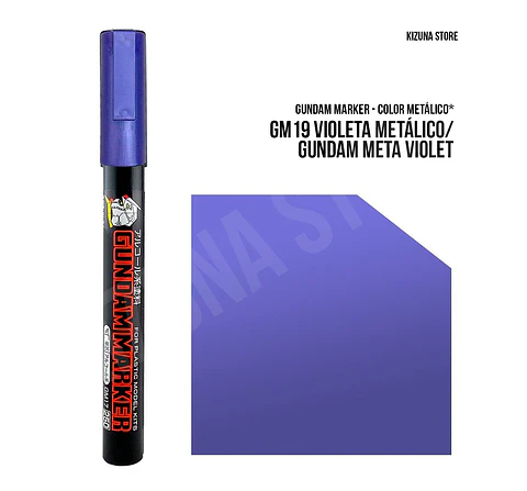 GM19 - Gundam Marker Violeta Metálico - Gundam Meta Violet