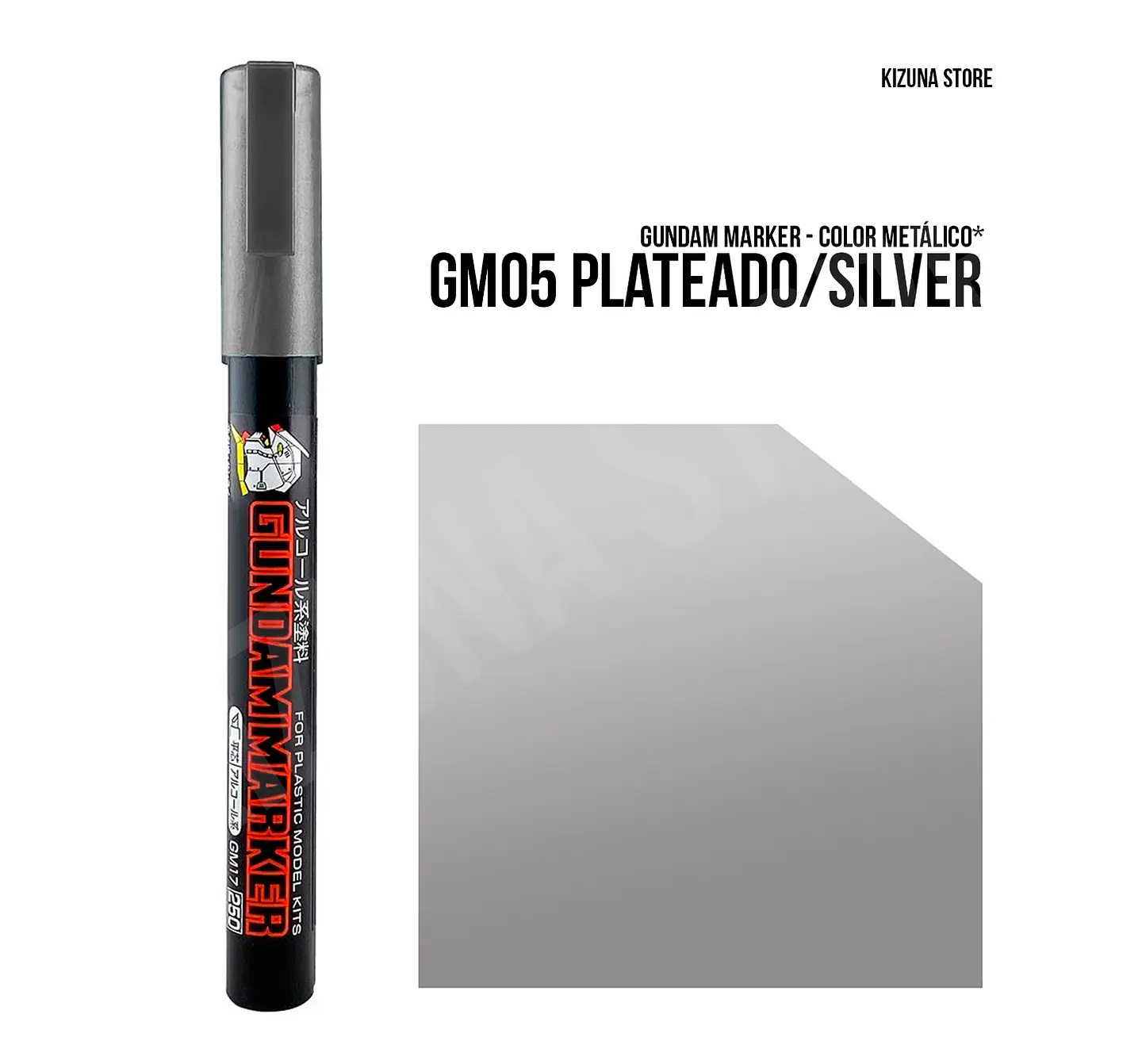 GM05 - Gundam Marker Plateado - Silver 1