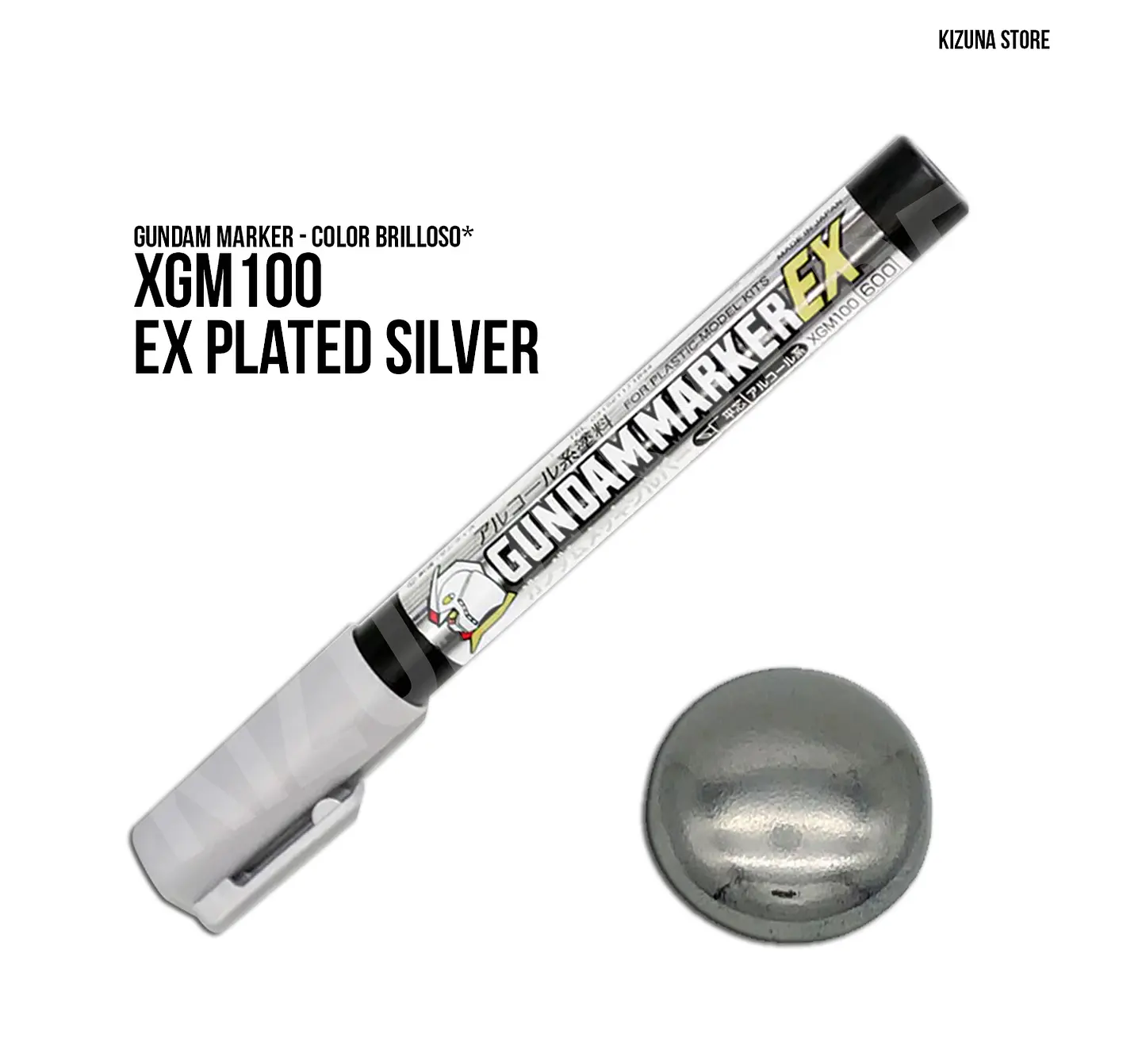 XGM100 - Gundam Marker EX Plated Silver 1