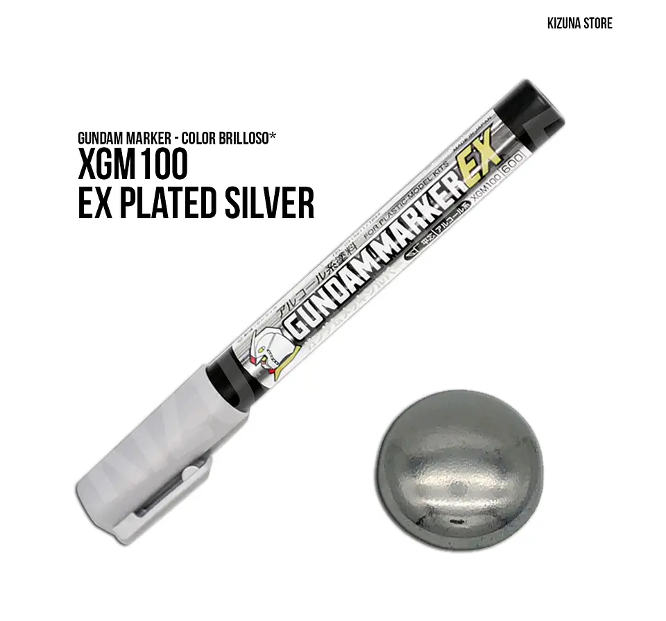 XGM100 - Gundam Marker EX Plated Silver 1