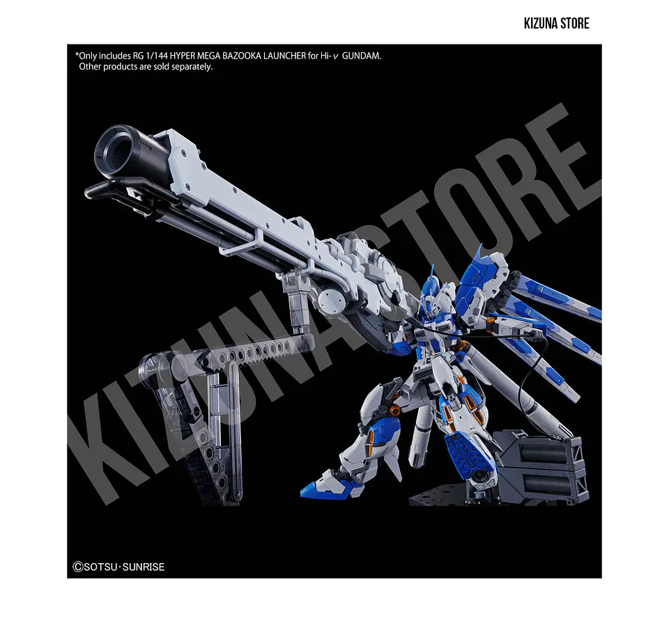 RG HYPER MEGA BAZOOKA LAUNCHER para RG Hi-ν GUNDAM 5
