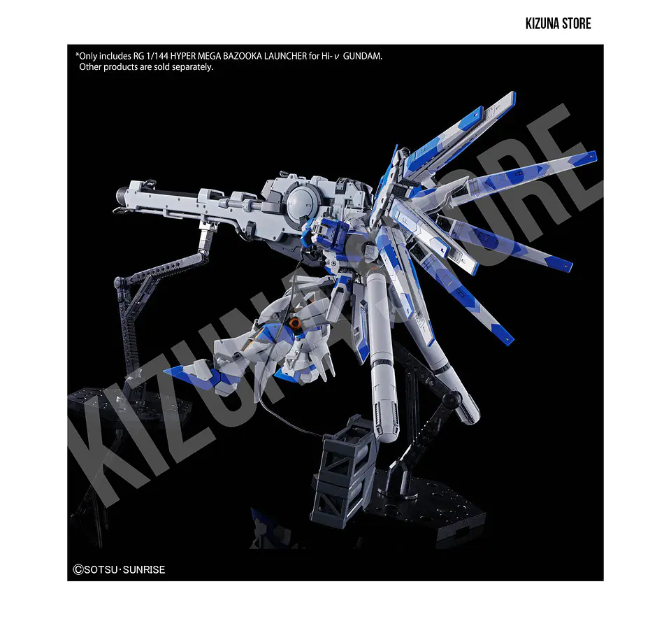 RG HYPER MEGA BAZOOKA LAUNCHER para RG Hi-ν GUNDAM 8