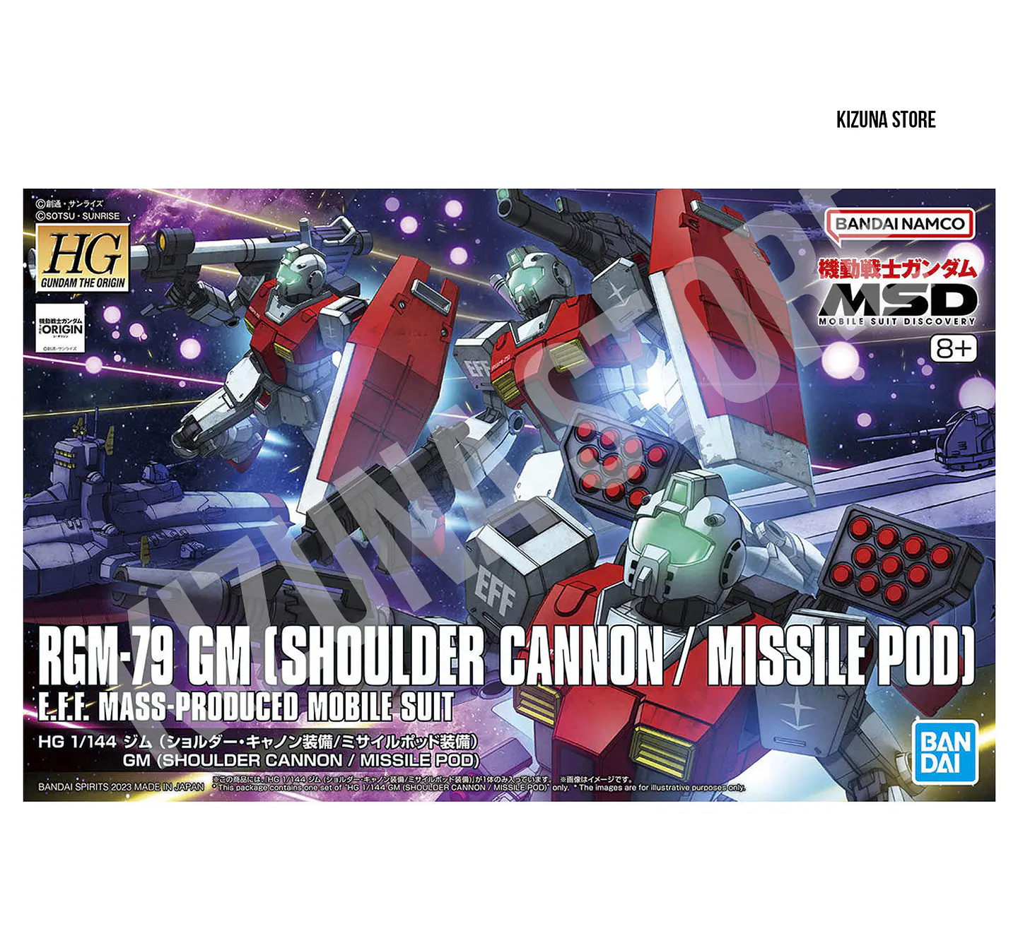 HG RGM-79 GM (Shoulder Cannon/Missile Pod) 2