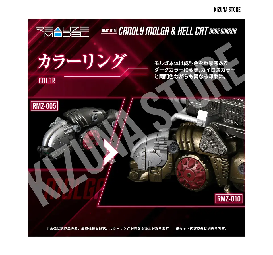1/100 RMZ-010 Cannoly Molga & Hell Cat Base Guards 4