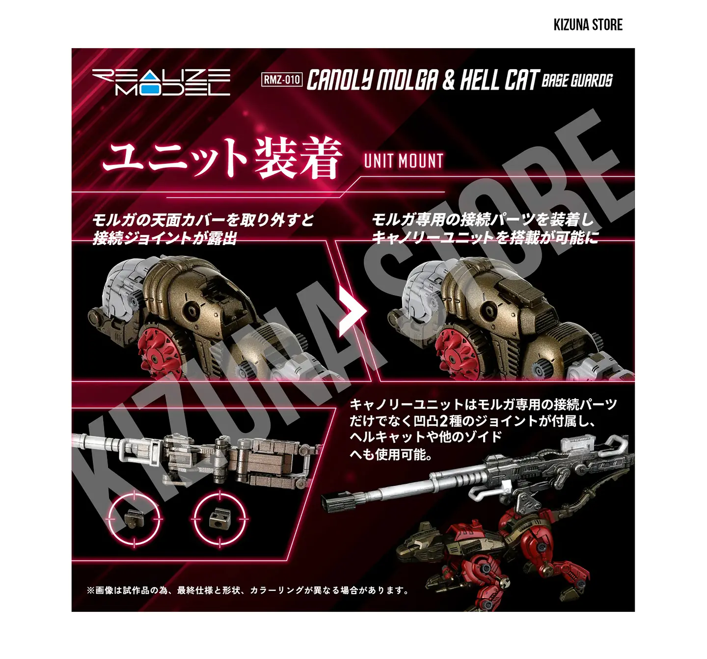 1/100 RMZ-010 Cannoly Molga & Hell Cat Base Guards 7