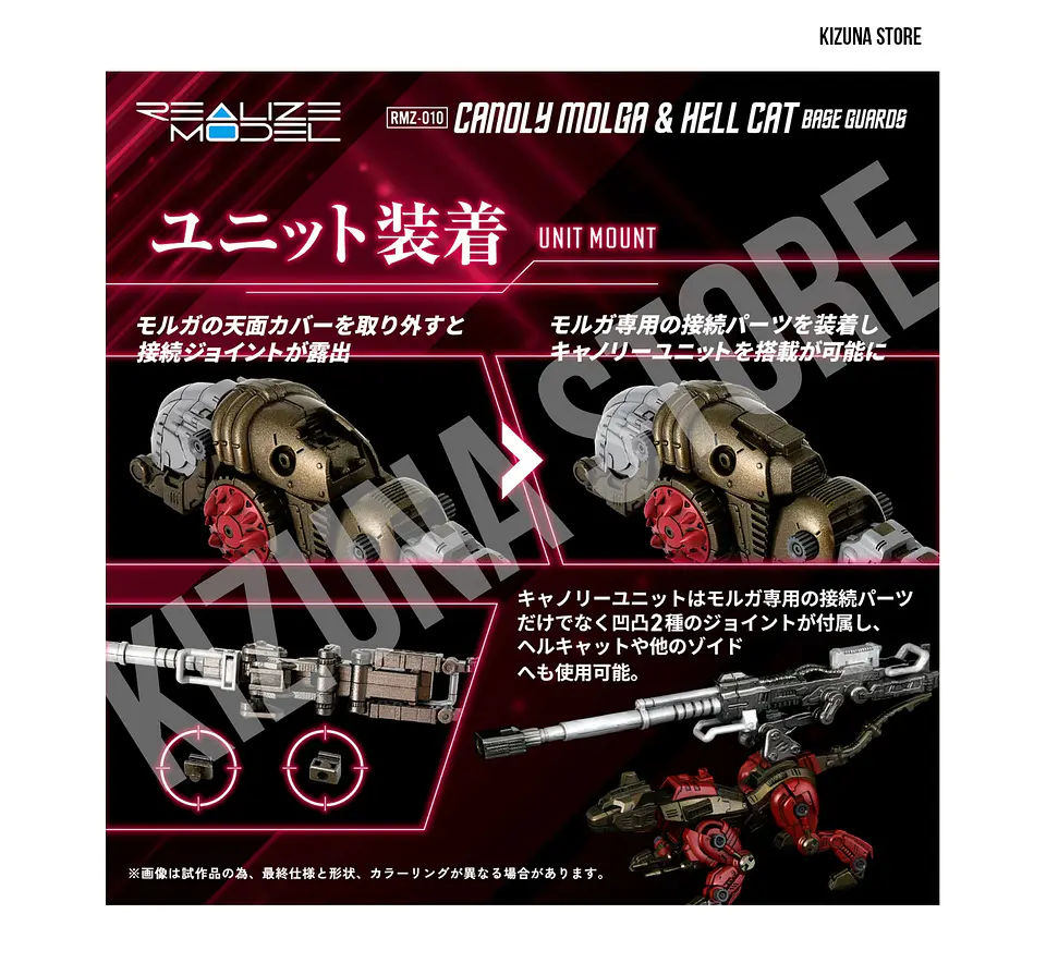 1/100 RMZ-010 Cannoly Molga & Hell Cat Base Guards 7