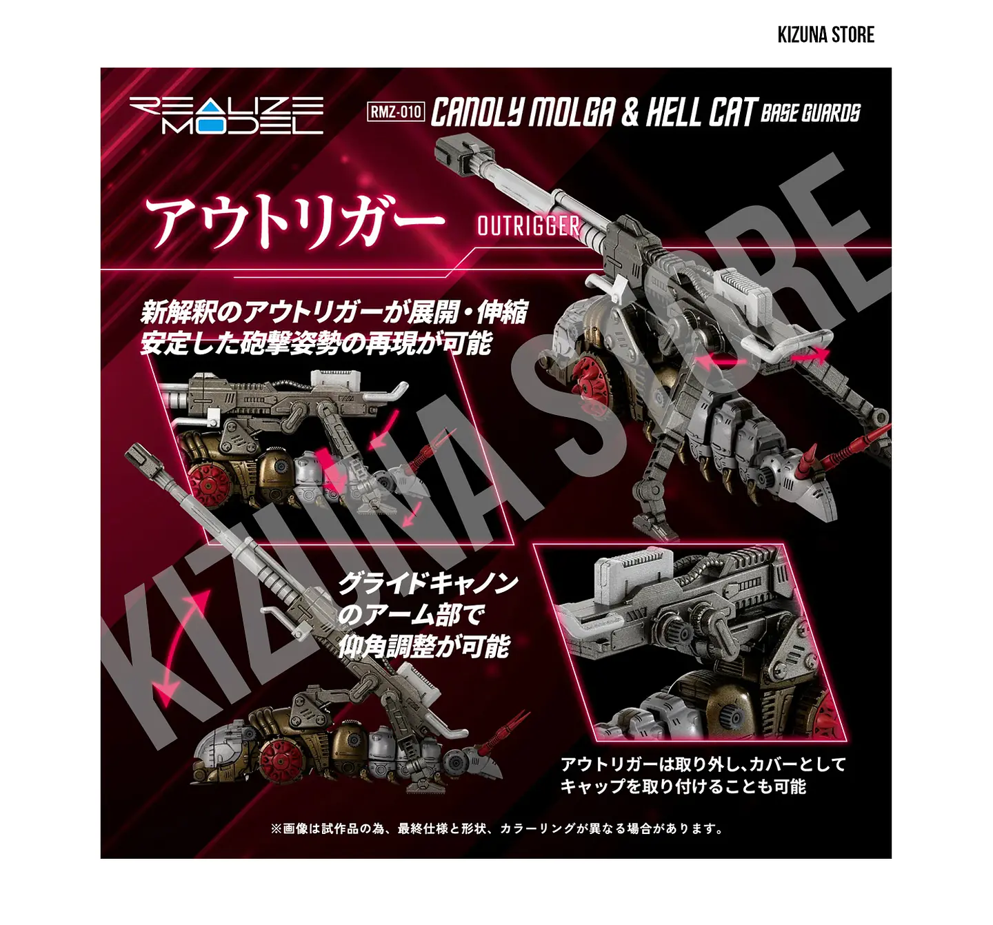 1/100 RMZ-010 Cannoly Molga & Hell Cat Base Guards 9